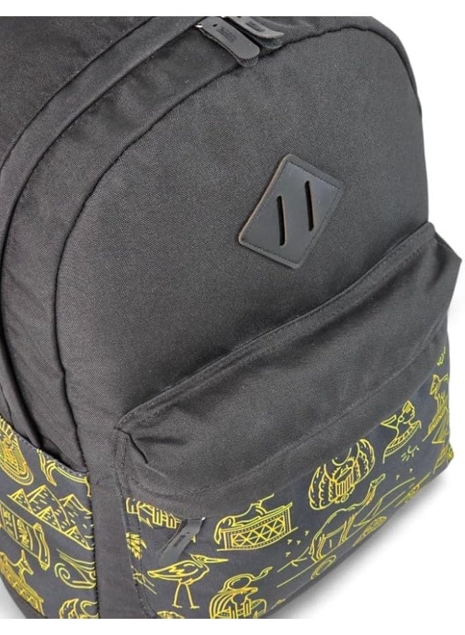 Force laptop backpack 15.6 inch Black with Egyptian Heritage Pattern  Pharaoh Vibes - Image 5